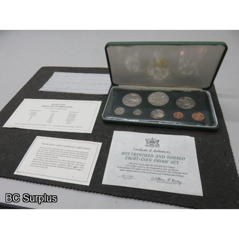 S-646: Trinidad & Tobago 1973 8-Coin Proof Set