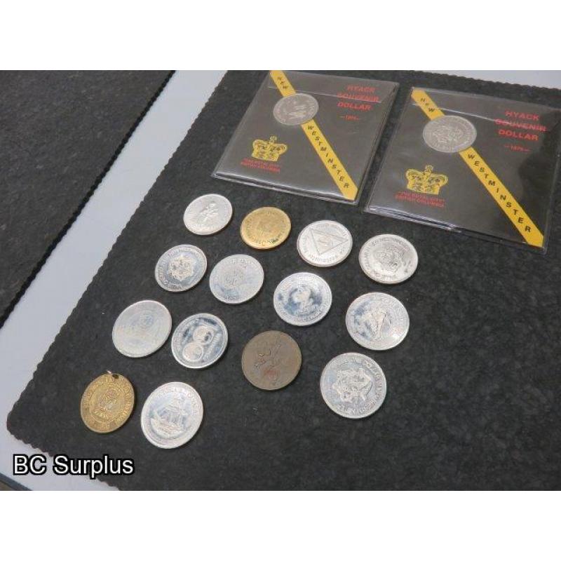 S-667: Hyack Dollars and Various Coins – 16 Items