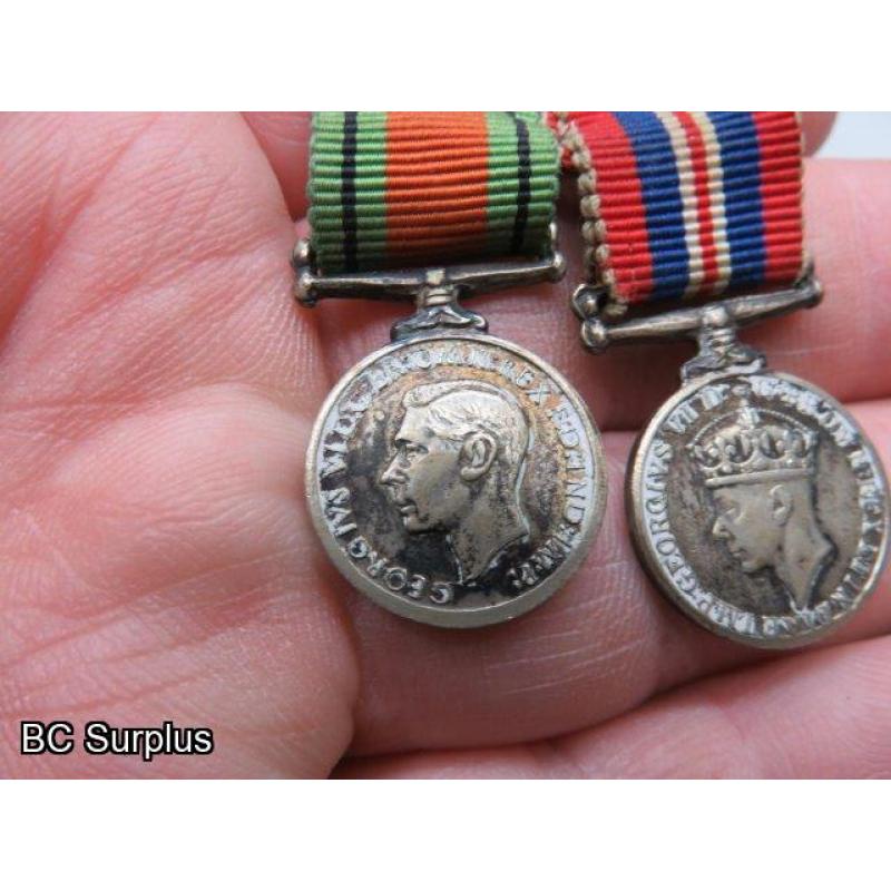 S-673: War Medals and Pins – 3 Items