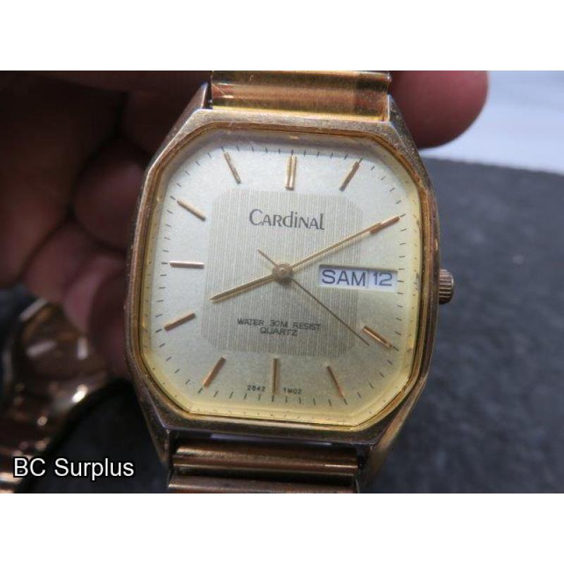 S-685: Cardinal; Callaway; Klein Watches – 3 Items