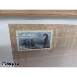 S-732: Framed Stamp Print; Framed Print – 2 Items