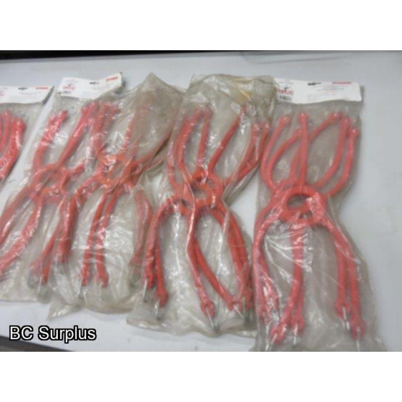 S-747: Rubber Tire Chain Tensioner – 5 Pairs – Red