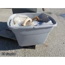 S-727: Grey Bin of Concrete Anchors and Construction Items