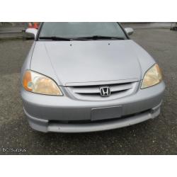 T-1020: 2002 Honda Civic SI 2-Door Coupe – 296166 kms
