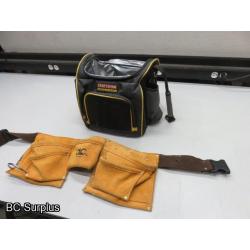 T-14: Craftsman Tool Bag & Leather Tool Belt – 2 Items