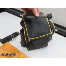 T-14: Craftsman Tool Bag & Leather Tool Belt – 2 Items