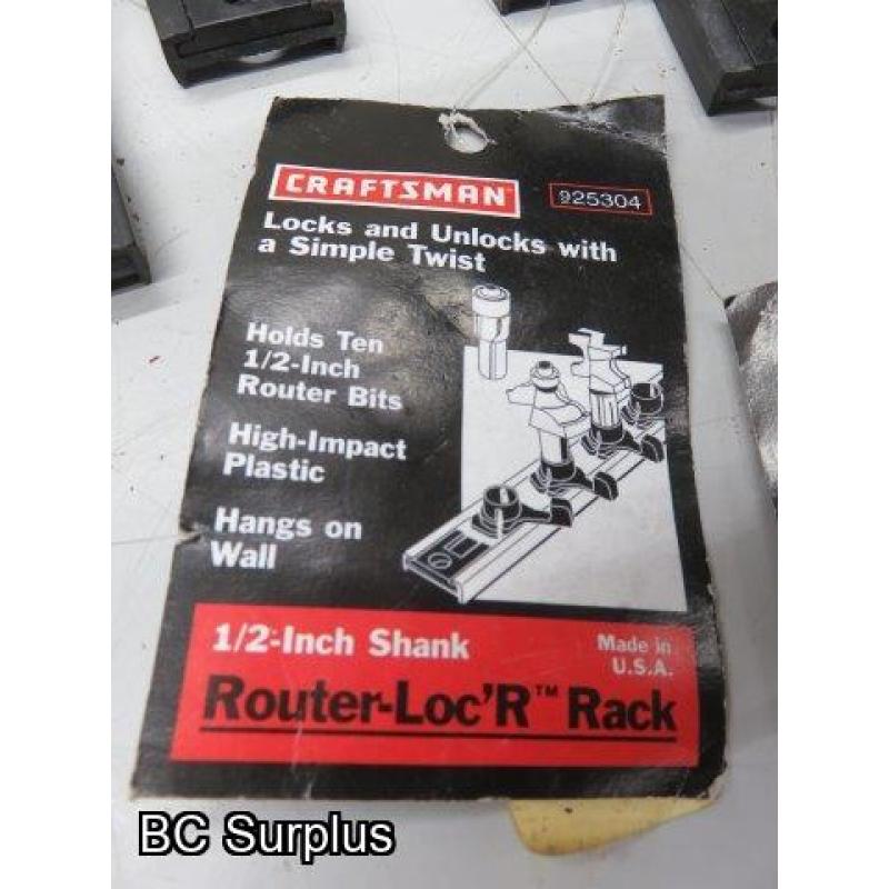 T-15: Router Bit Racks & Foam Drawer Liner – 1 Lot