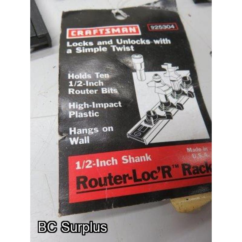 T-15: Router Bit Racks & Foam Drawer Liner – 1 Lot