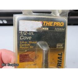 T-17: Router Bits in Original Packages – 7 Items