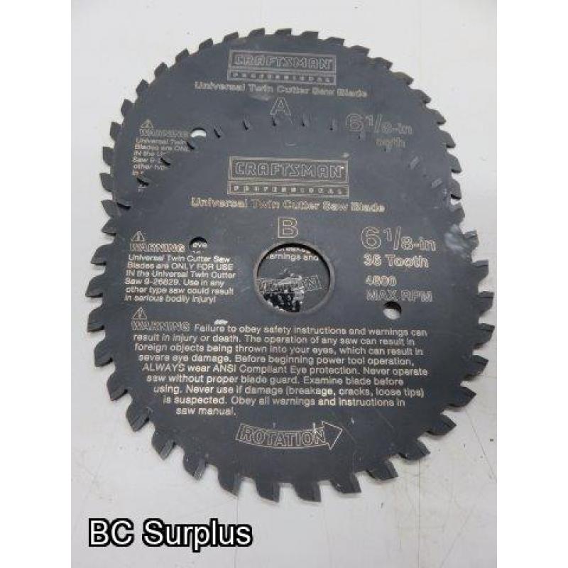 T-19: Saw Blased; Grinding Wheel; Wire Brushes – 1 Lot
