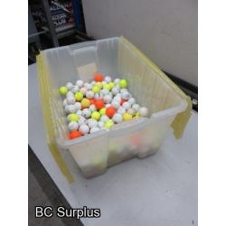 T-63: Golf Balls in Plastic Bin – 1 Lot