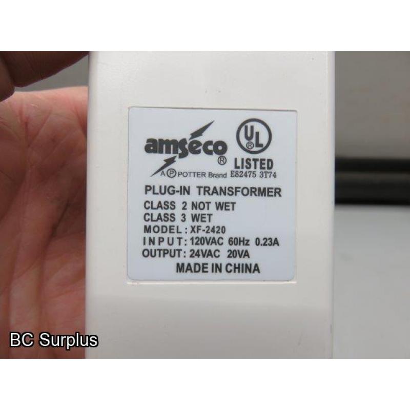 T-139: Amseco XF-2420 LED 24V Plug-In Transformers – 6 Items