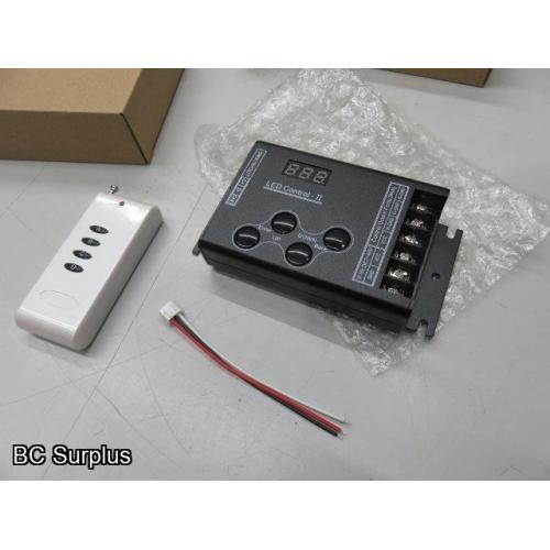 T-154: RGB LED Strip Lighting Controller with Remote – 2 Items