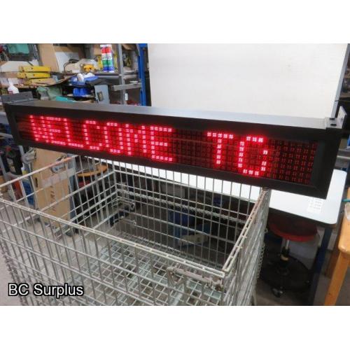 T-232: Excel Brite LED Commercial Message Board – 70 Inch