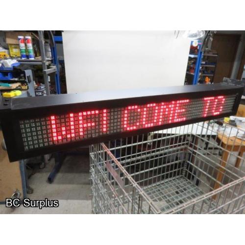 T-233: Excel Brite LED Commercial Message Board – 70 Inch