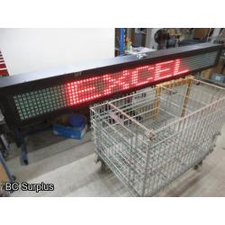 T-234: Excel Brite LED Commercial Message Board – 92 Inch