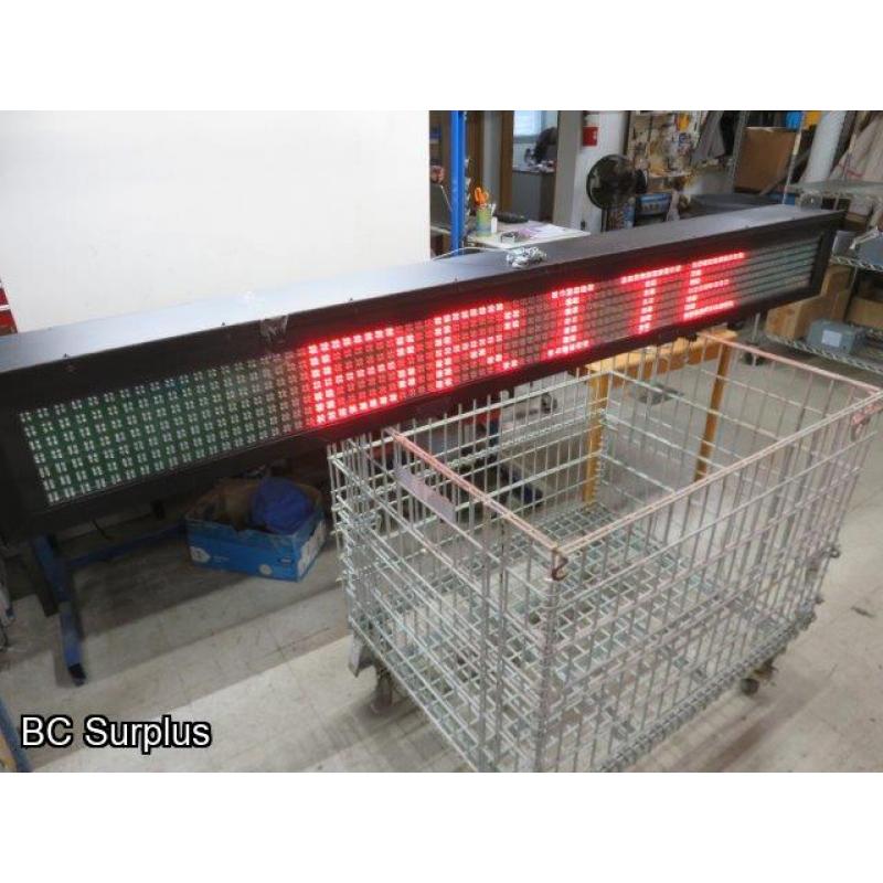 T-234: Excel Brite LED Commercial Message Board – 92 Inch