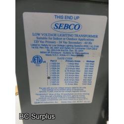 T-259: Sebco 120v/24v Indoor or Outdoor Lighting Transformer