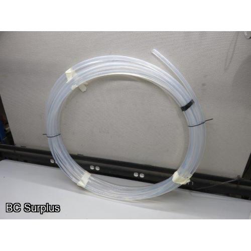 T-239: Plastic Fibre Optic Style Tubing – Approx 70 feet – Unused