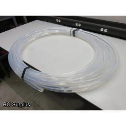 T-241: Plastic Fibre Optic Style Tubing – Approx 95 feet – Unused