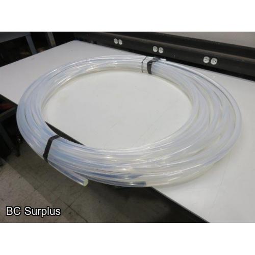 T-241: Plastic Fibre Optic Style Tubing – Approx 95 feet – Unused