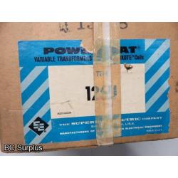 T-314: Variable Transformer & Control Boxes – 3 Items
