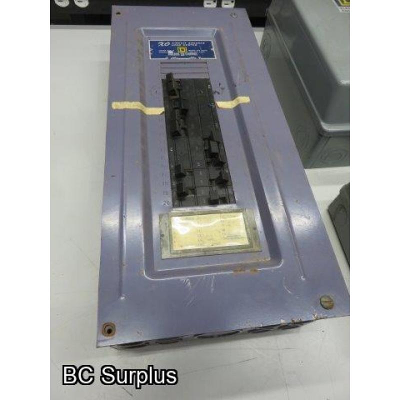 T-315: Square D Breaker Panel & Switch Boxes – 3 Items