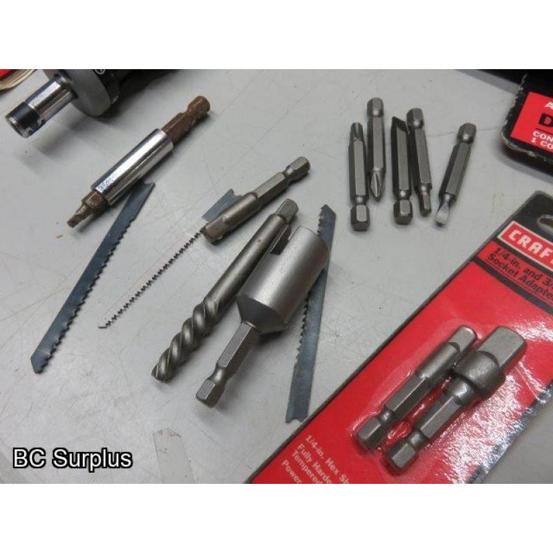 T-319: Craftsman Drill Bits; Hardware & Driver Bit Sets – 1 Lot