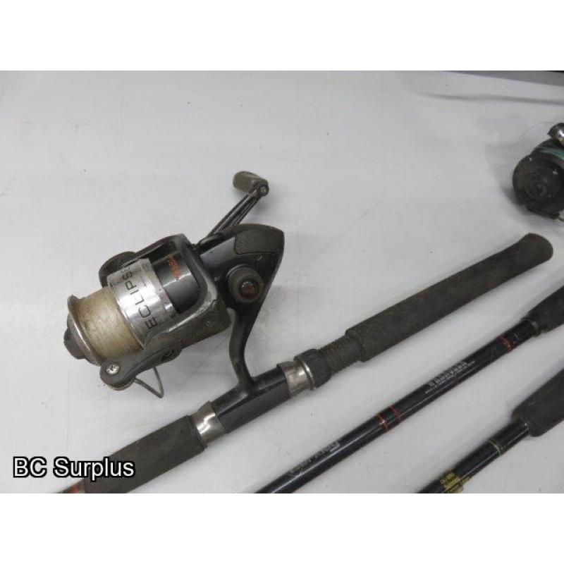 T-332: Fishing Rods & Reels – 3 Items