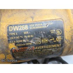T-338: DeWalt Commercial Screw Guns – 2 Items