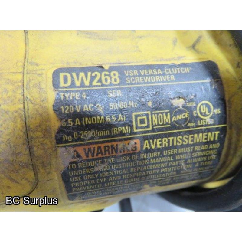T-338: DeWalt Commercial Screw Guns – 2 Items