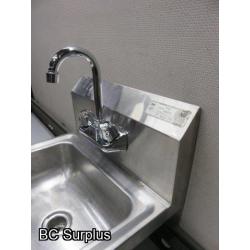 T-352: Stainless Steel Hand Wash Sink with Tap Set