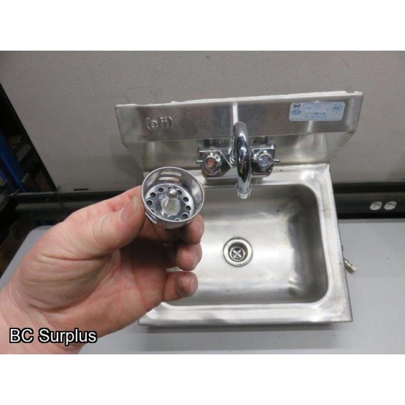 T-353: Stainless Steel Hand Wash Sink with Tap Set