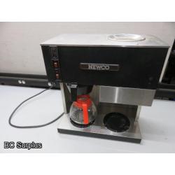 T-354: Newco 2-Burner Commercial Coffee Maker