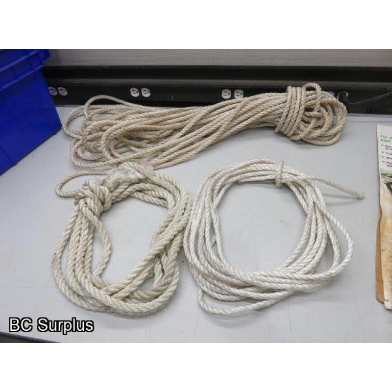 T-380: Pruning Saw & Lengths of Rope – 1 Lot