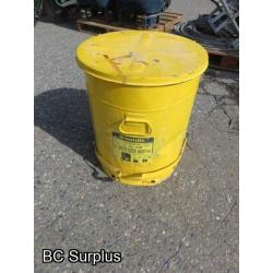 T-450: Justrite Oily Waste Can