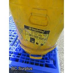 T-450: Justrite Oily Waste Can