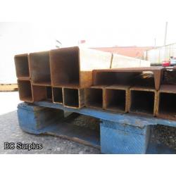 T-461: Pallet of Square Tubing – Various Sizes