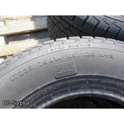 T-464: General Grabber LT225/75R16 M+S Tires – Set of 4