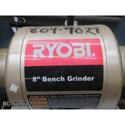 T-471: Ryobi 8 Inch Bench Grinder