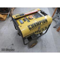 T-492: Champion 3500 Watt Portable Generator