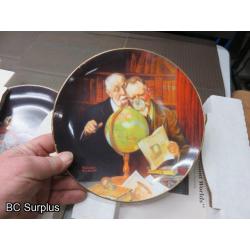 T-507: Norman Rockwell Collector Plates – 7 Items