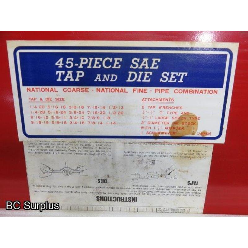 T-545: Unitool 45 Piece Tap & Die Set