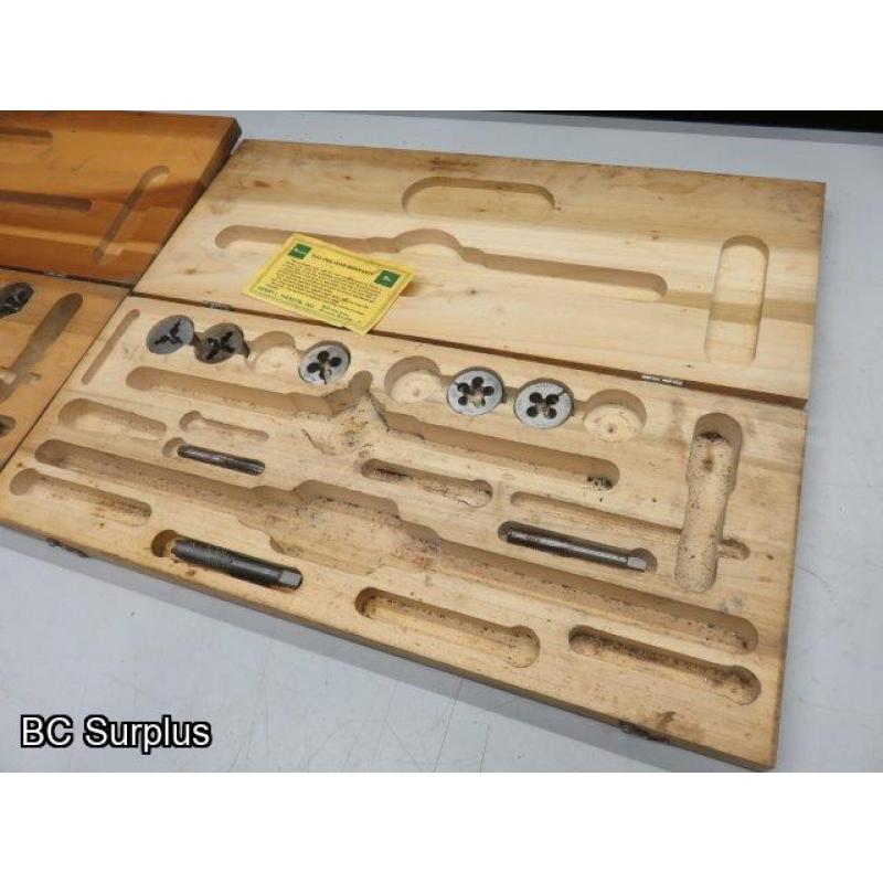T-547: Wooden Cases with Tap & Dies – 2 Cases
