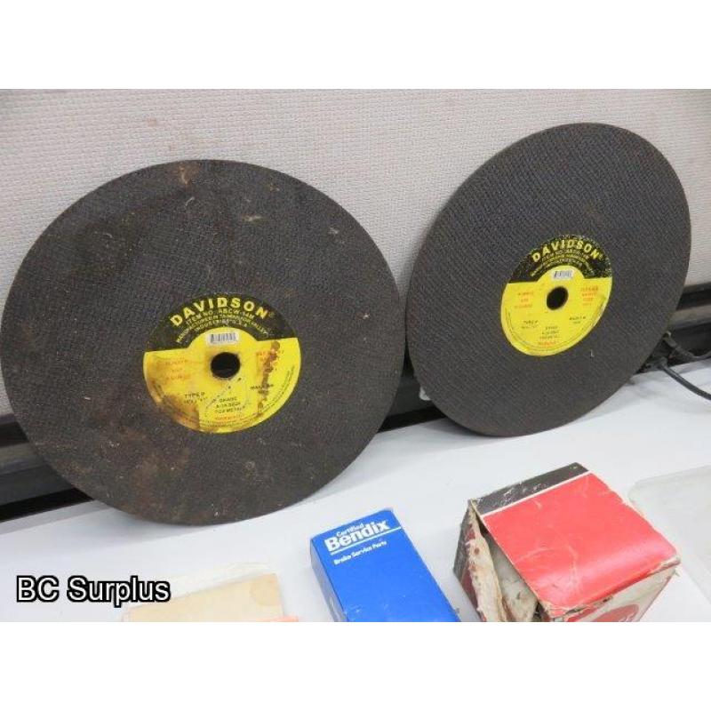 T-625: Grinding Discs; Electrical; Lights; Auto Parts – 1 Lot