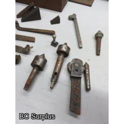 T-639: Lathe Accessories; Cutters & Centres – 1 Lot