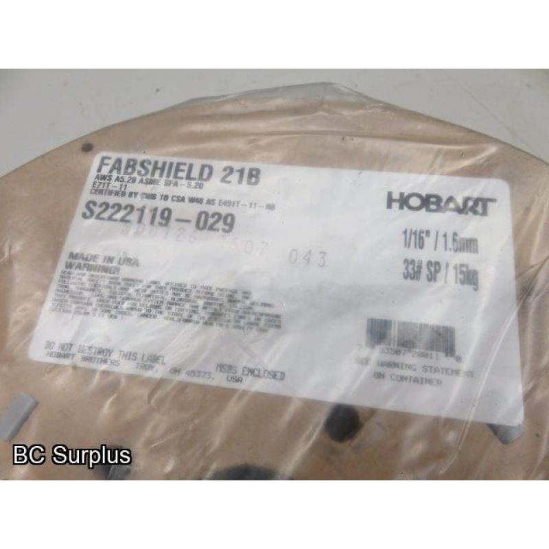 T-647: Hobart Fabshield Welding Wire – 1 Roll
