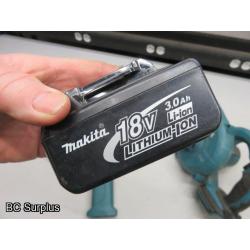 T-670: Makita Cordless Power Tools & Charger – 1 Lot