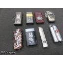 T-702: Collectible Cigarette Lighters – 8 Items
