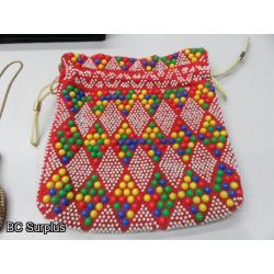 T-716: Vintage Purses & Clutches – Some Beaded – 9 Items